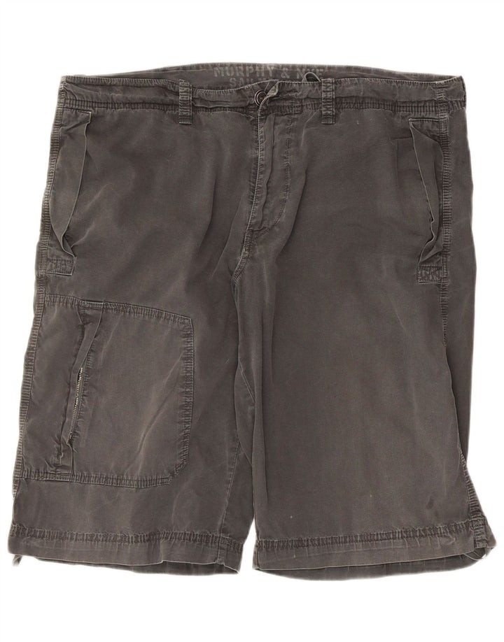 Pantaloncini cargo da uomo Murphy & Nye Sailmakers W40 XL in cotone grigio