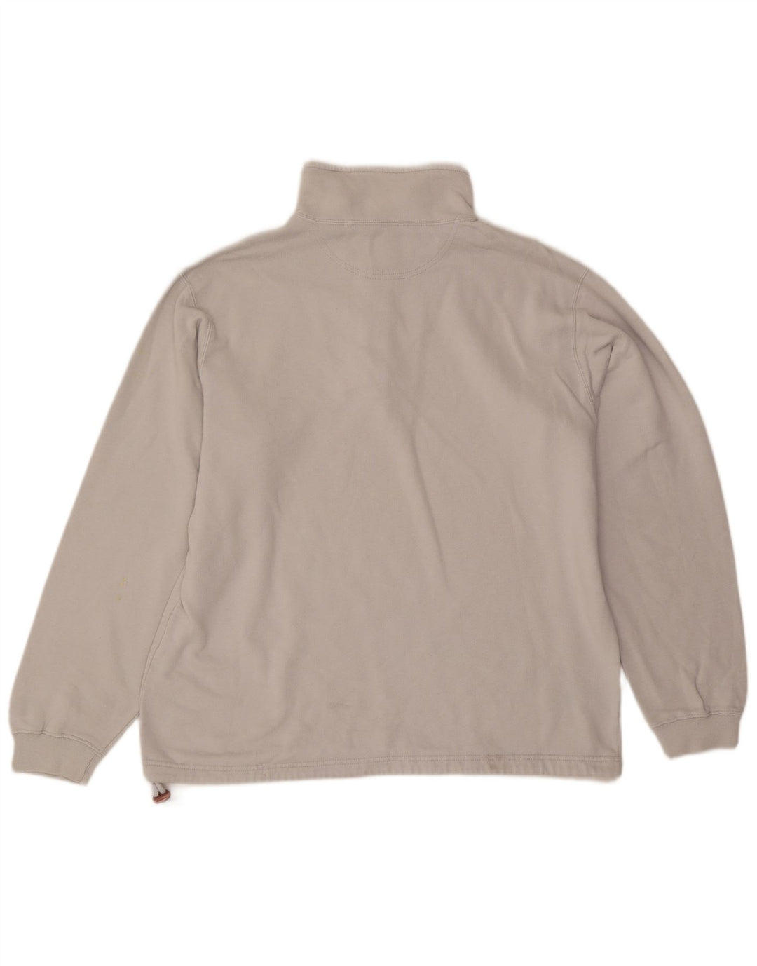 Felpa Champion da uomo con zip e collo, maglione XL, cotone grigio