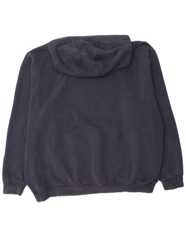 Ellesse Felpa con cappuccio da uomo con grafica ampia e vestibilità ampia 3XL in cotone blu navy