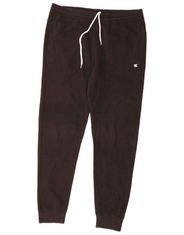Pantaloni da tuta da uomo Champion Joggers grandi in cotone nero