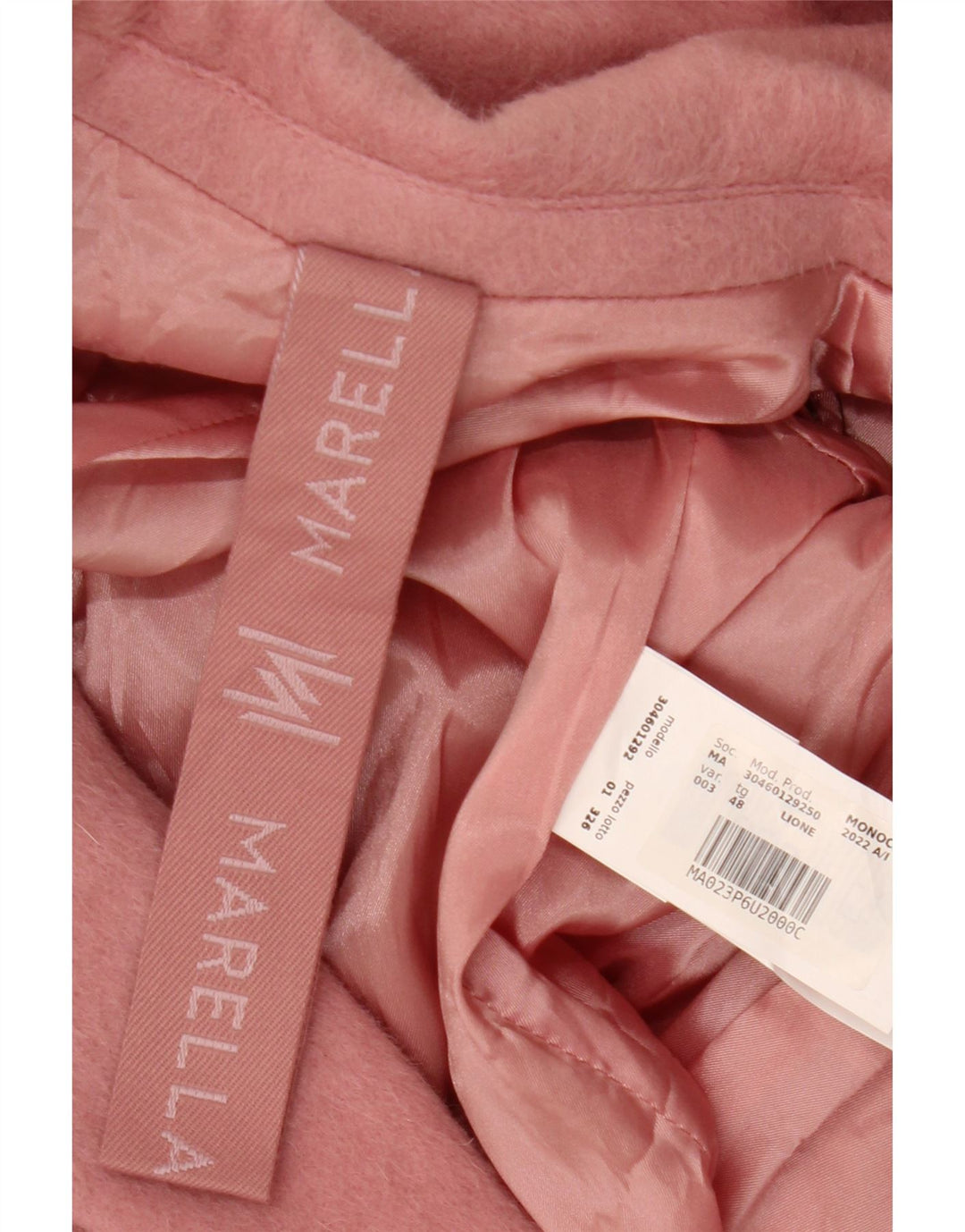 Giacca blazer a 2 bottoni lunga da donna Marella IT 48 XL lana rosa