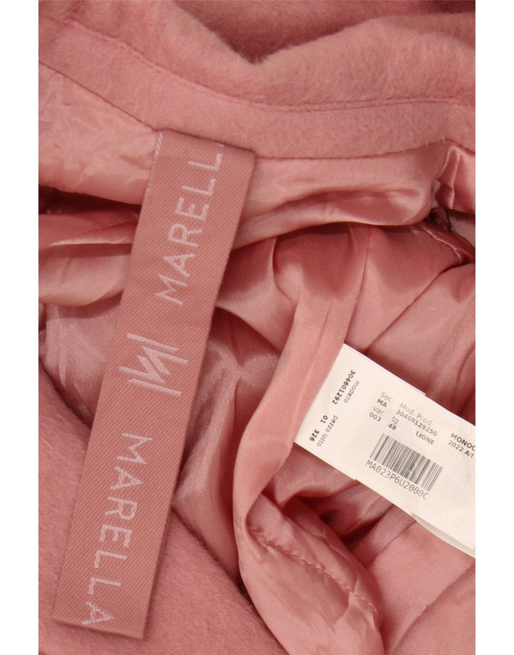 Giacca blazer a 2 bottoni lunga da donna Marella IT 48 XL lana rosa