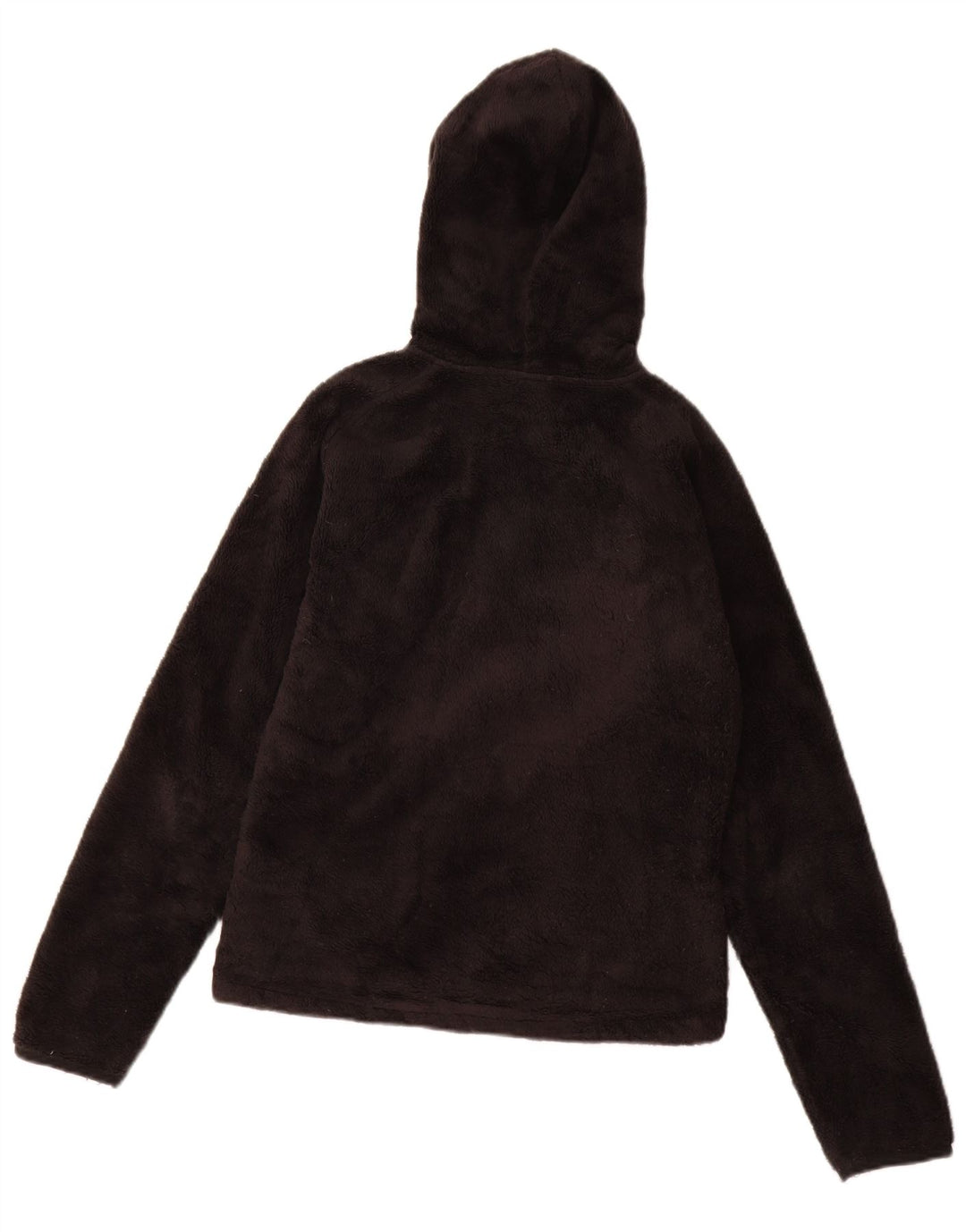 THE NORTH FACE Giacca in pile con cappuccio da donna UK 10 Small Poliestere nero