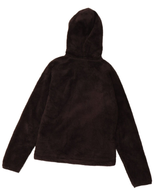 THE NORTH FACE Giacca in pile con cappuccio da donna UK 10 Small Poliestere nero