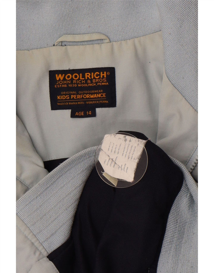 Giubbotto bomber da bambino Woolrich 13-14 anni in nylon blu