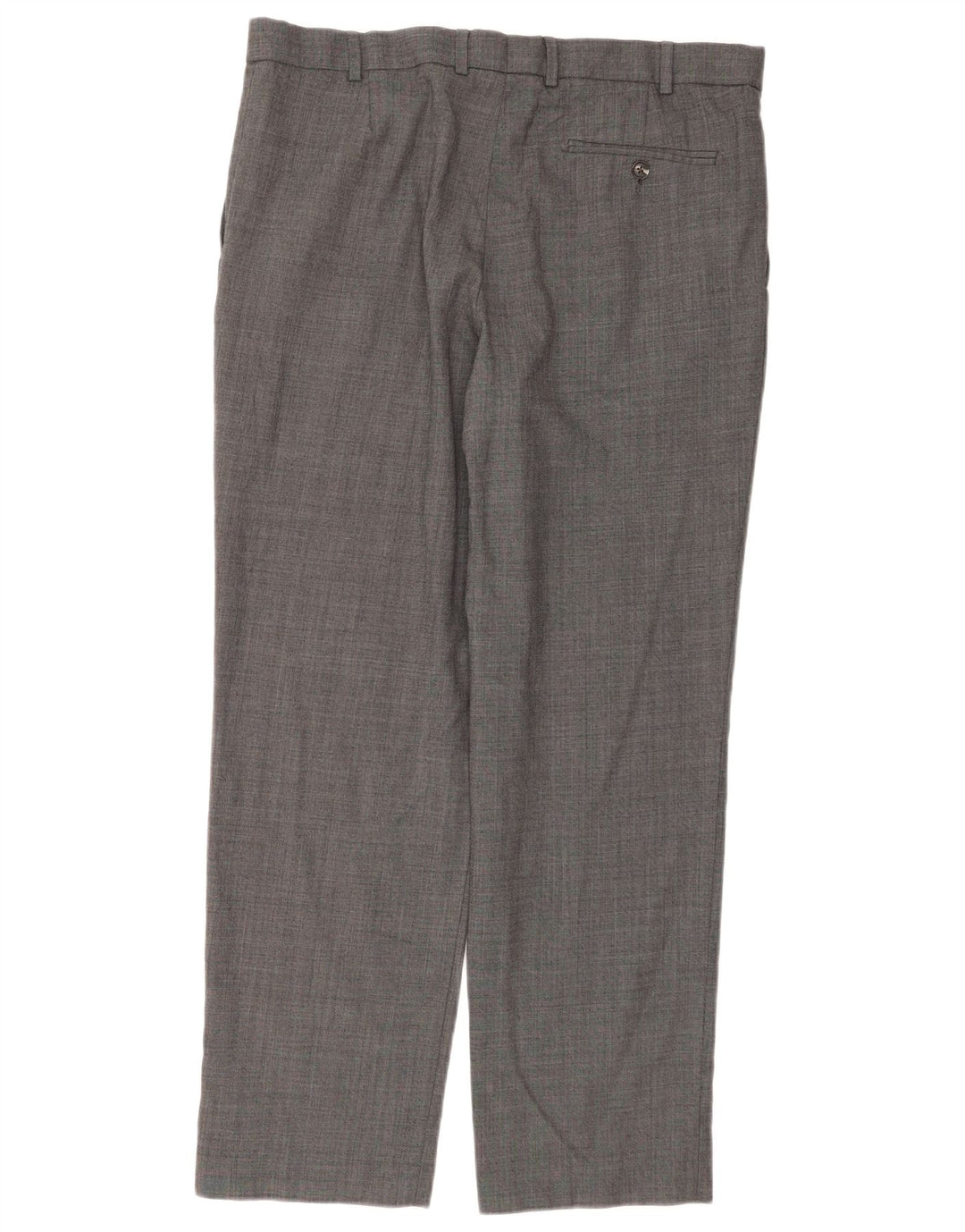 Pantaloni da abito dritti da uomo Marks & Spencer vestibilità regolare W36 L31 lana grigia