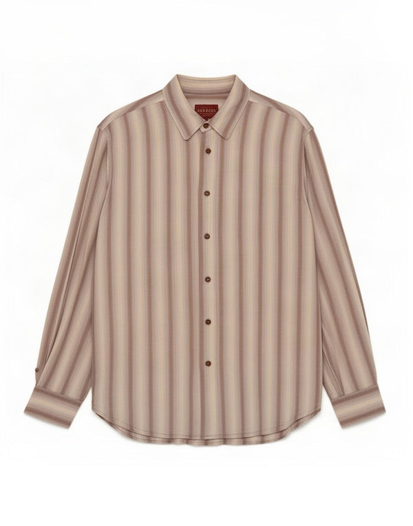 Carrera Mens Shirt Size 43/44 XL Multicoloured Striped Cotton