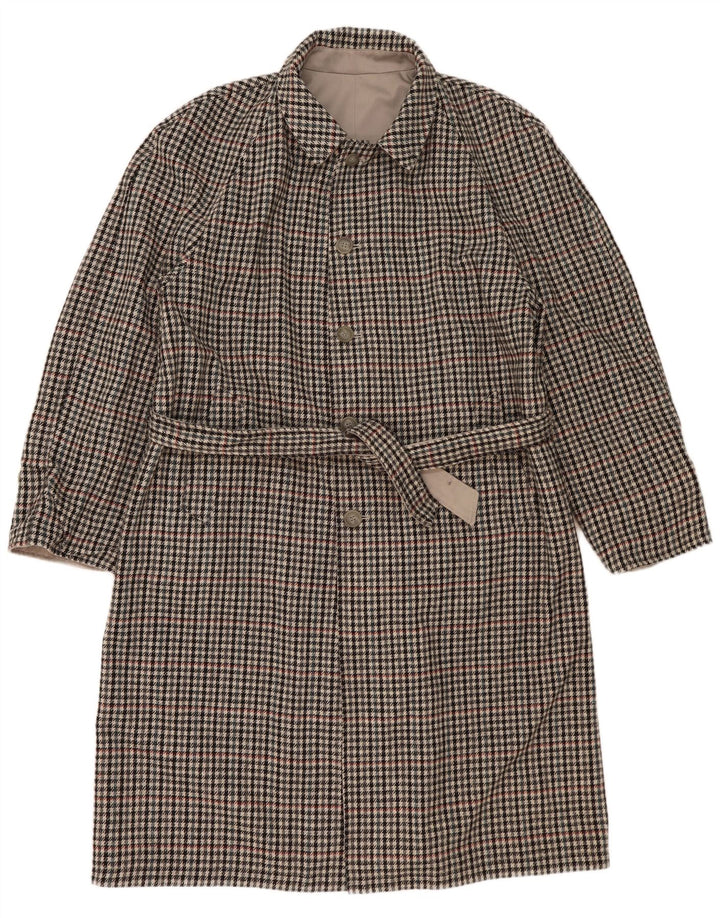 Trench reversibile da uomo Hamilton IT 56 3XL Poliestere a quadri grigio