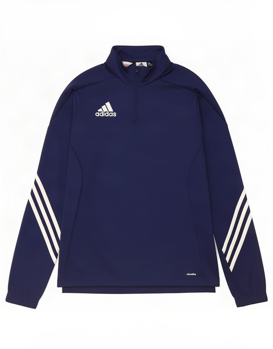 Top della tuta pullover Adidas Climalite da ragazzo 13-14 anni XL Blu navy