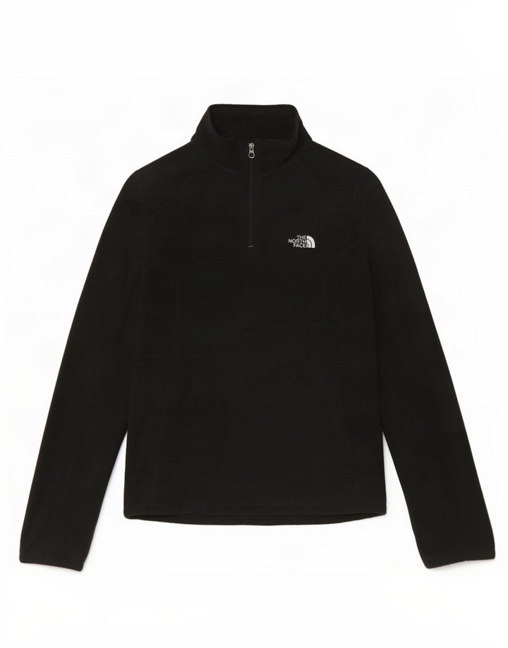 Maglione in pile da donna con collo e zip The North Face UK 10 piccolo poliestere nero