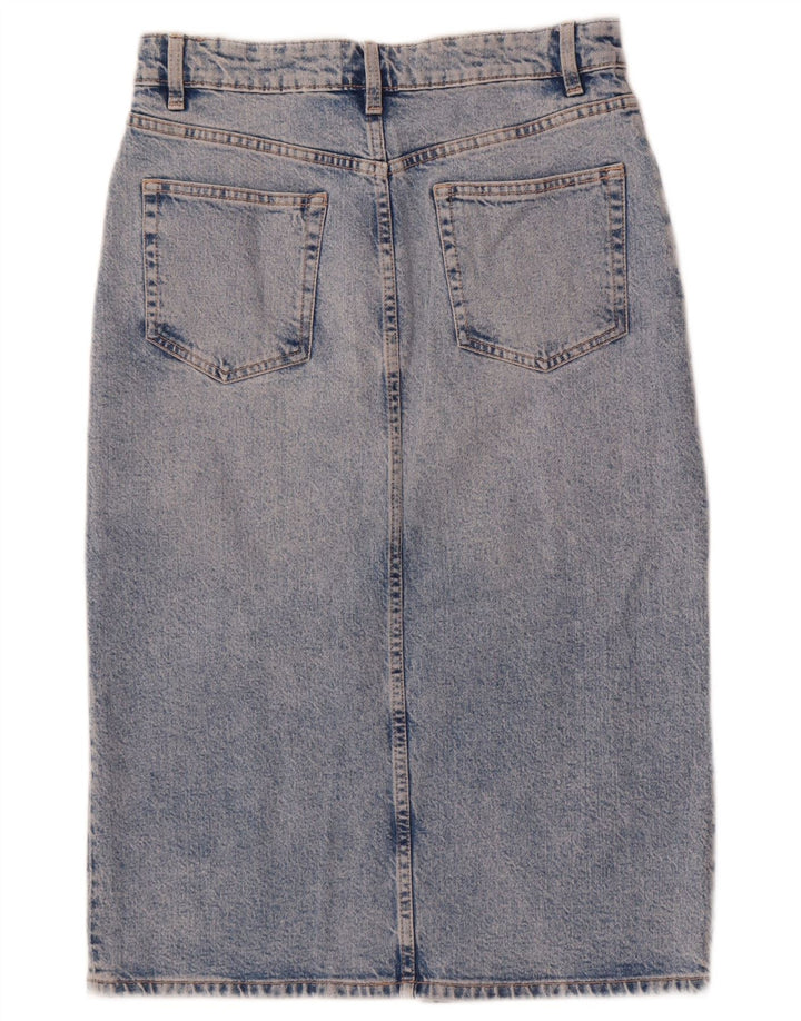 Gonna in denim da donna Zara media W28 in cotone blu