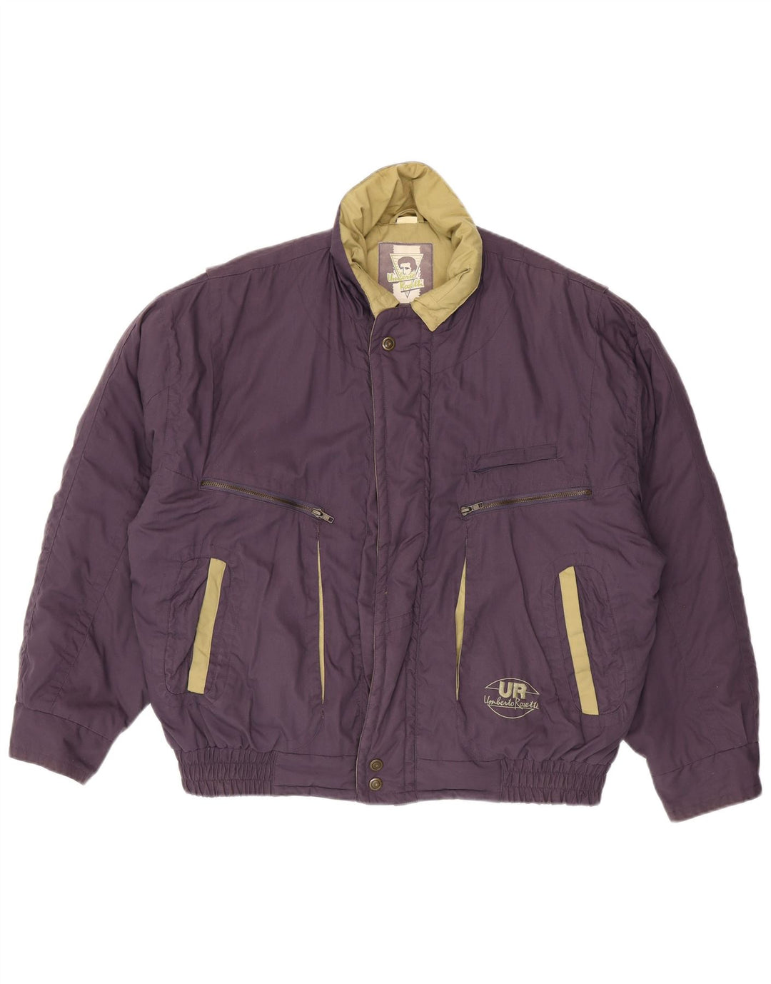 Giacca imbottita da uomo Umberto Rosetti UK 42 XL poliestere viola
