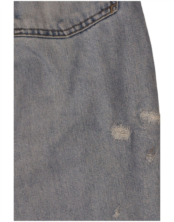Jeans dritti da donna Armani W34 L33 cotone blu