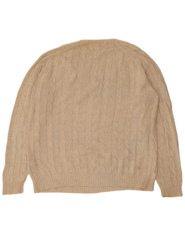 Maglione maglione girocollo da uomo KAPPA XL in cotone beige