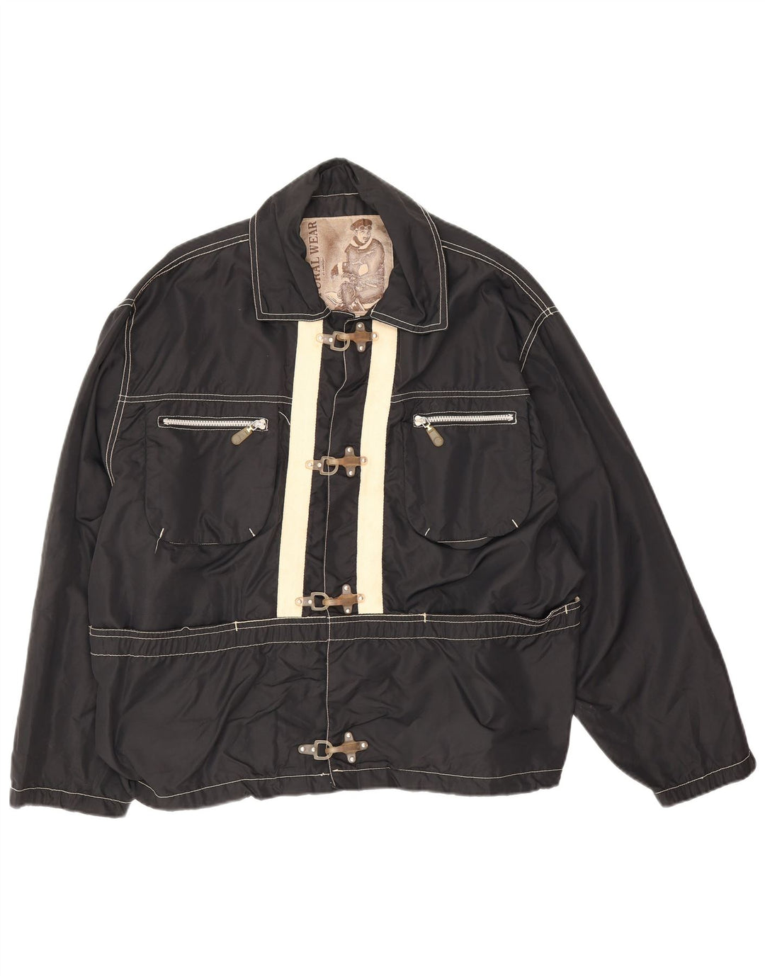 Giacca utility da uomo Natural Wear Conbipel UK 38 Medium Black Colourblock