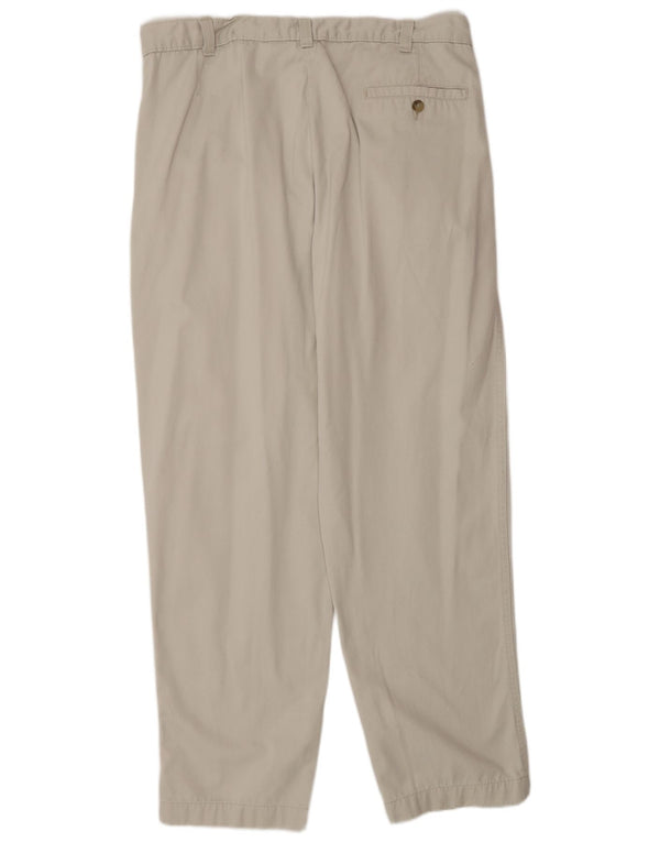 Pantaloni chino con pegging da uomo Marks & Spencer W36 L31 in cotone beige