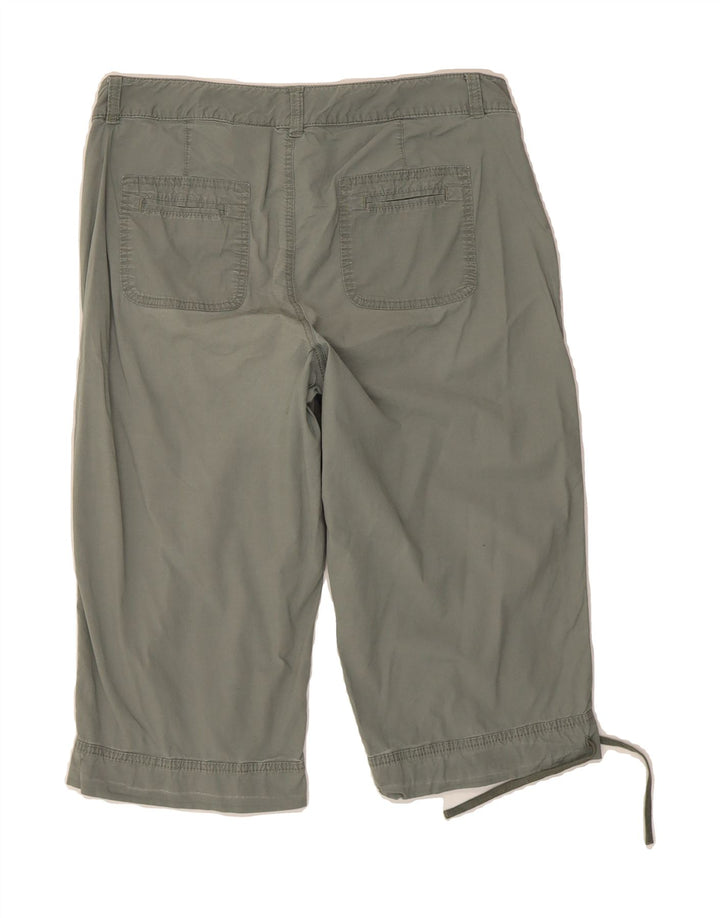 DOCKERS Womens Curvy Mid Rise Capri Trousers US 8 Medium W32 L18 Grey Vintage Dockers and Second-Hand Dockers from Messina Hembry 