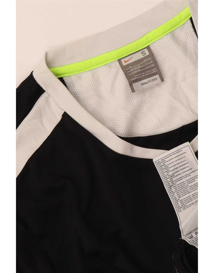 T-shirt grafica da uomo Nike Top UK 36/38 Small Nero Colourblock Poliestere