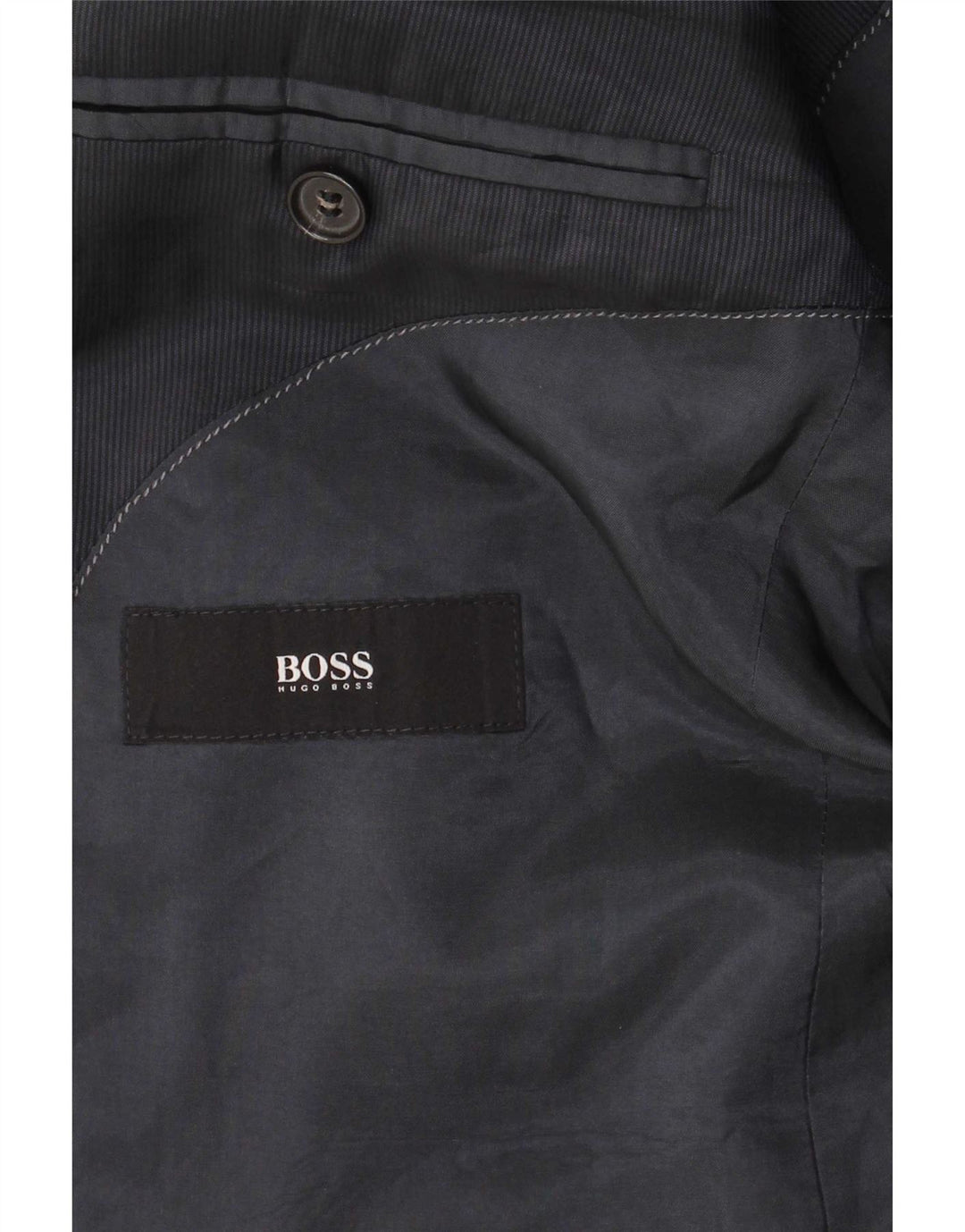 Giacca blazer da uomo a 2 bottoni Hugo Boss EU 48 media lana blu navy