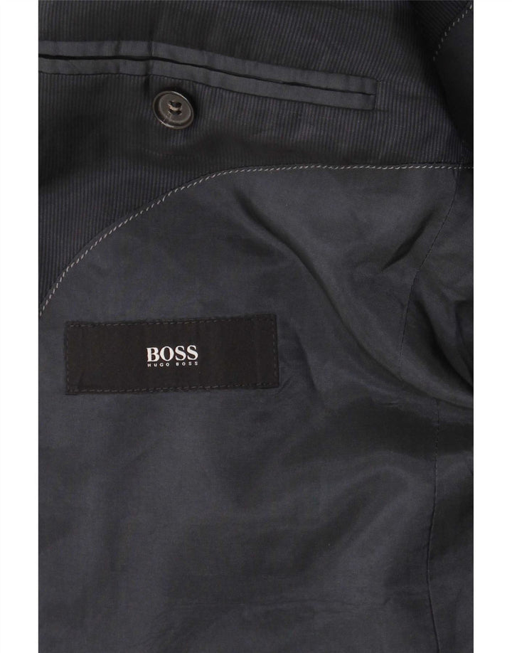Giacca blazer da uomo a 2 bottoni Hugo Boss EU 48 media lana blu navy
