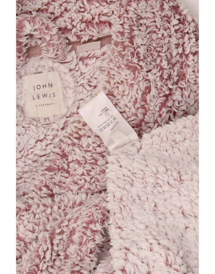 Maglione in pile da donna, vestibilità ampia, John Lewis, UK 14, poliestere rosa medio