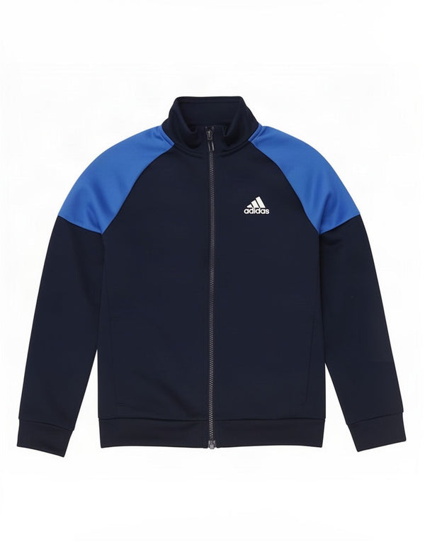 Giacca da ginnastica grafica da ragazzo Adidas 9-10 anni Blu navy Colourblock