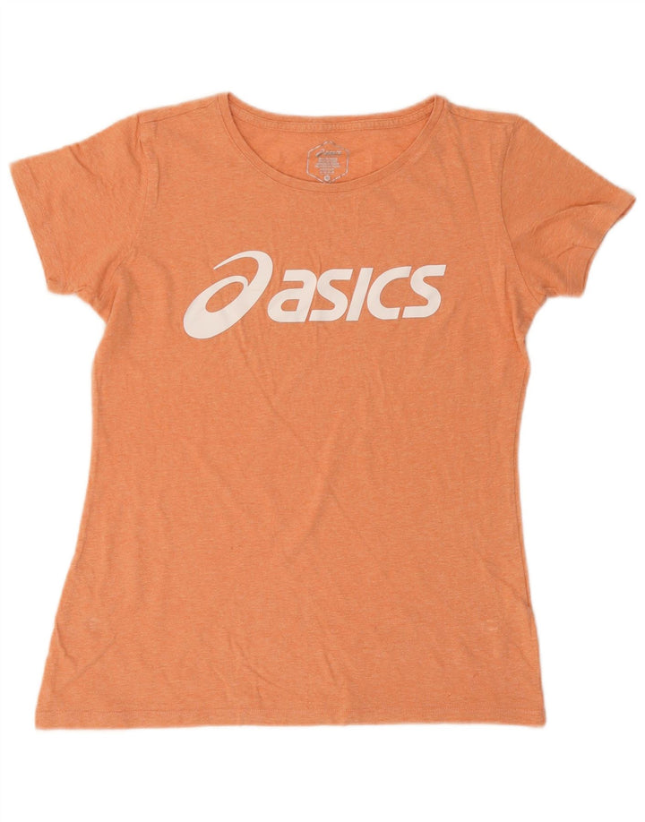 T-shirt grafica da donna Asics Top UK 12 arancione medio