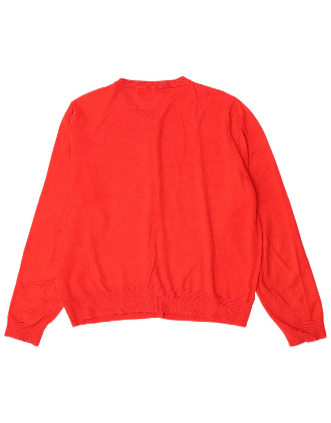 Maglione cardigan da donna Marks & Spencer UK 20 2XL Viscosa rossa