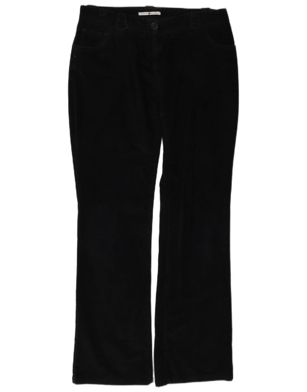 Pantaloni di velluto a coste da donna Tommy Hilfiger US 10 Large W34 L33 Blu Navy