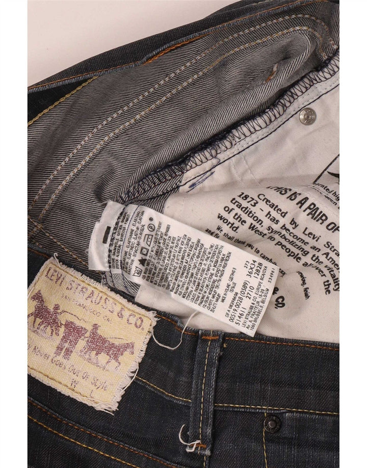 Jeans Levi's Uomo 519 Slim W36 L29 Cotone Blu Navy