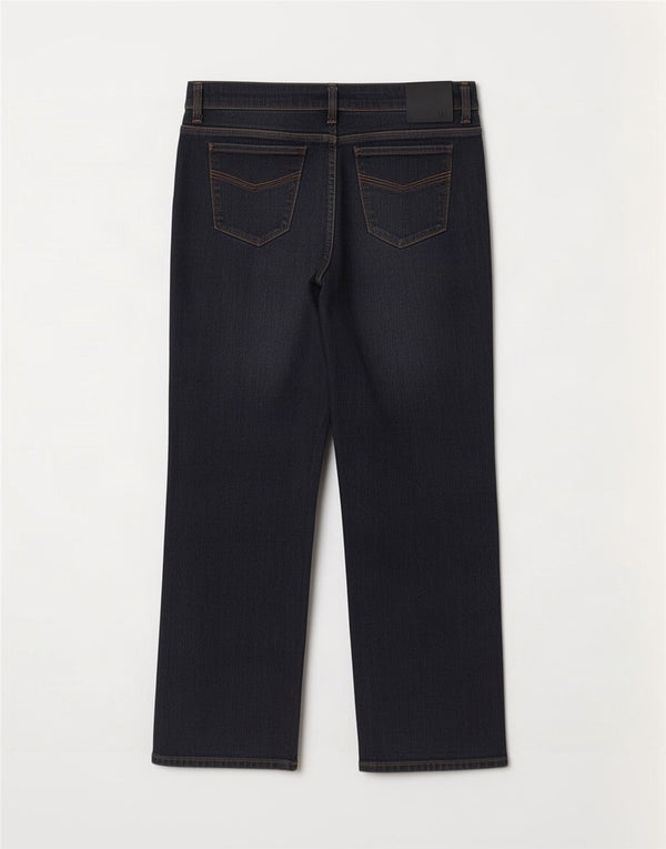 Jeans Marks & Spencer Per Una Bootcut da donna UK 18 XL W36 L27 Blu navy
