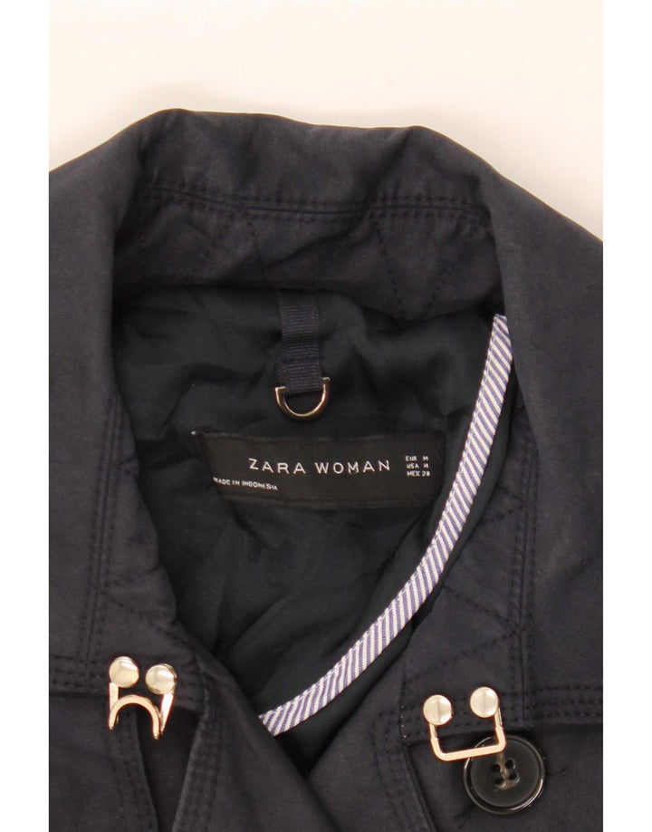 Trench da donna Zara UK 12 medio blu navy
