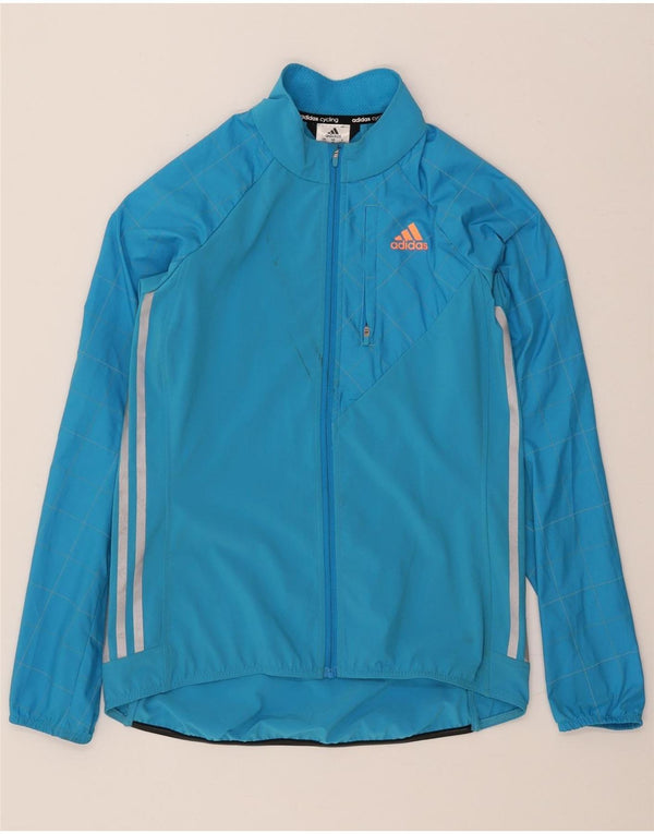 Giacca da ciclismo da donna Adidas Top Jacket UK 12/14 Poliestere blu medio