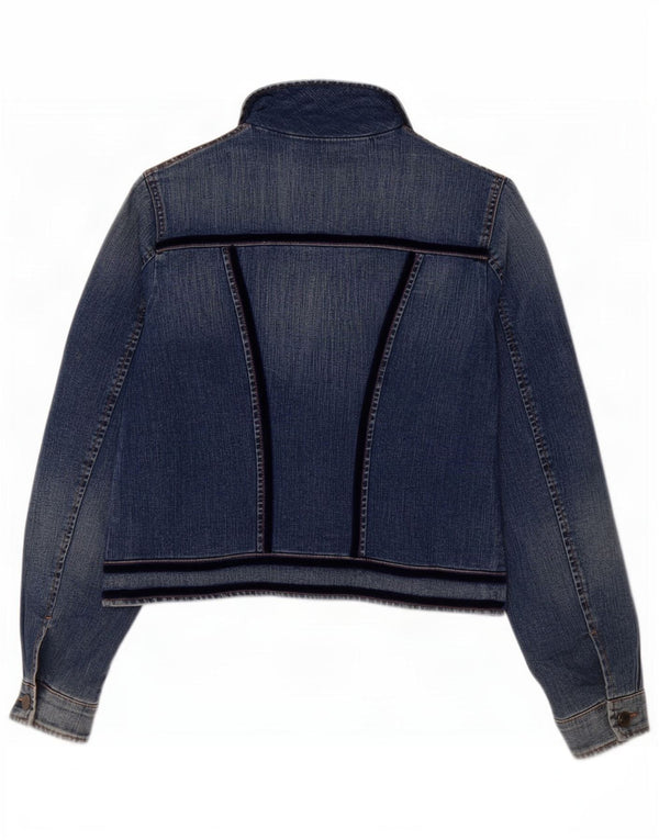 Giacca Jeans Donna Roccobarocco IT 46 Large Blu Cotone