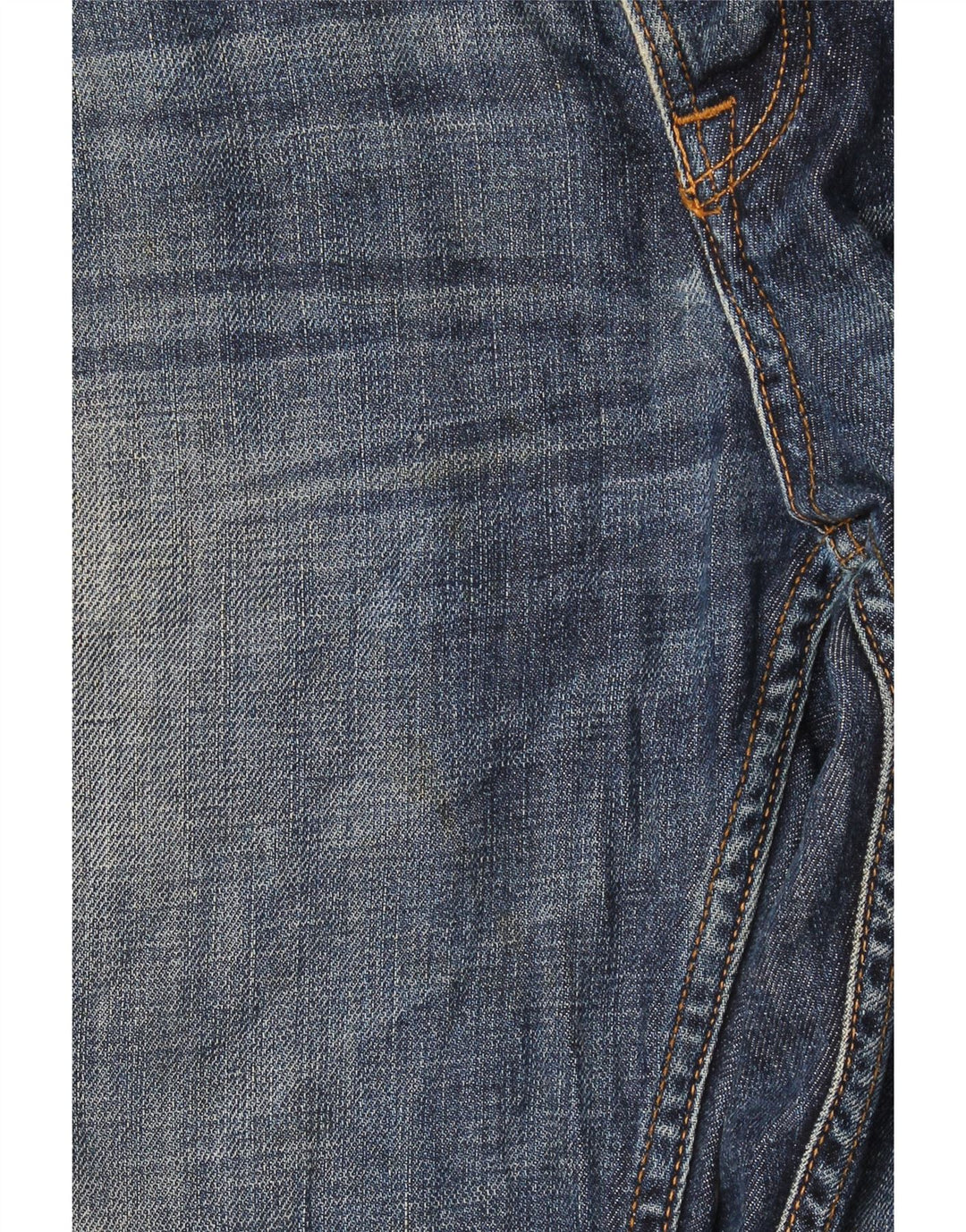 Jeans dritti invecchiati da uomo Zara EU 44 Large W34 L29 Blu navy