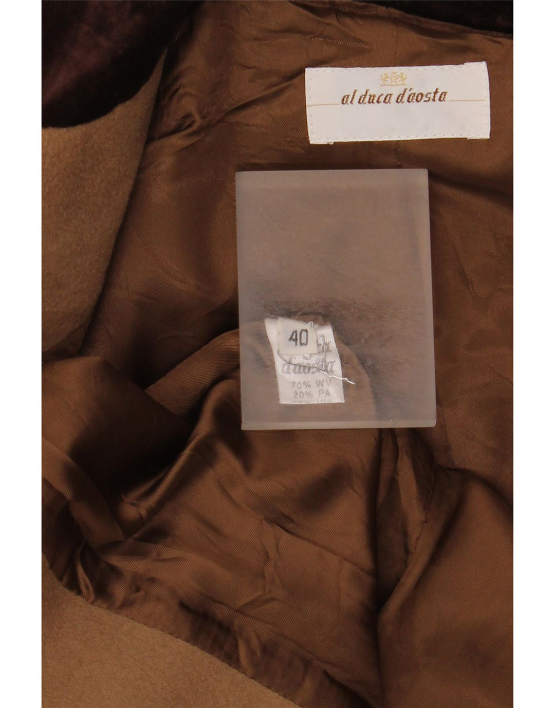 Giacca blazer a 4 bottoni lunga da donna Al Duca D'Aosta IT 40 piccola marrone