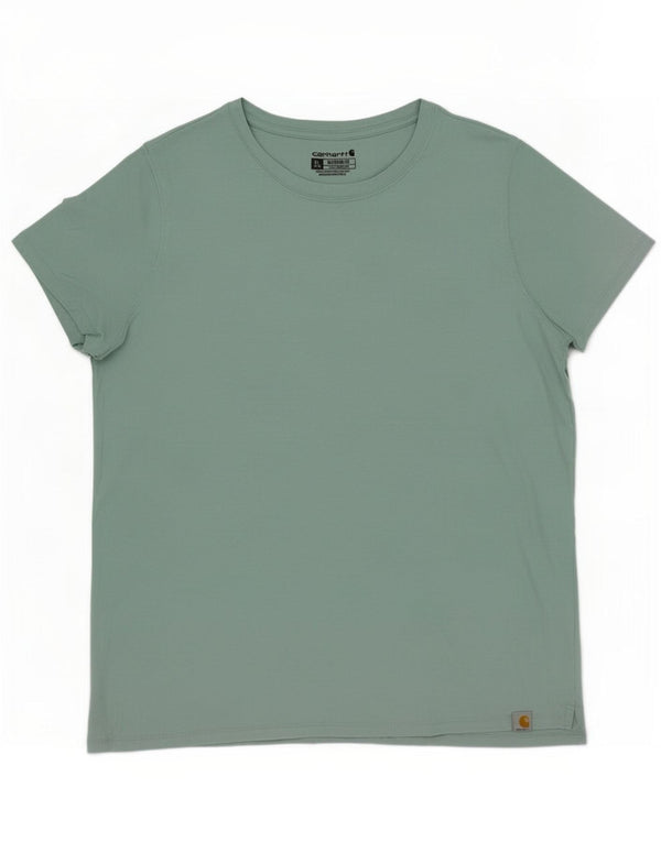 T-shirt da donna Carhartt Top US 16/18 XL cotone verde