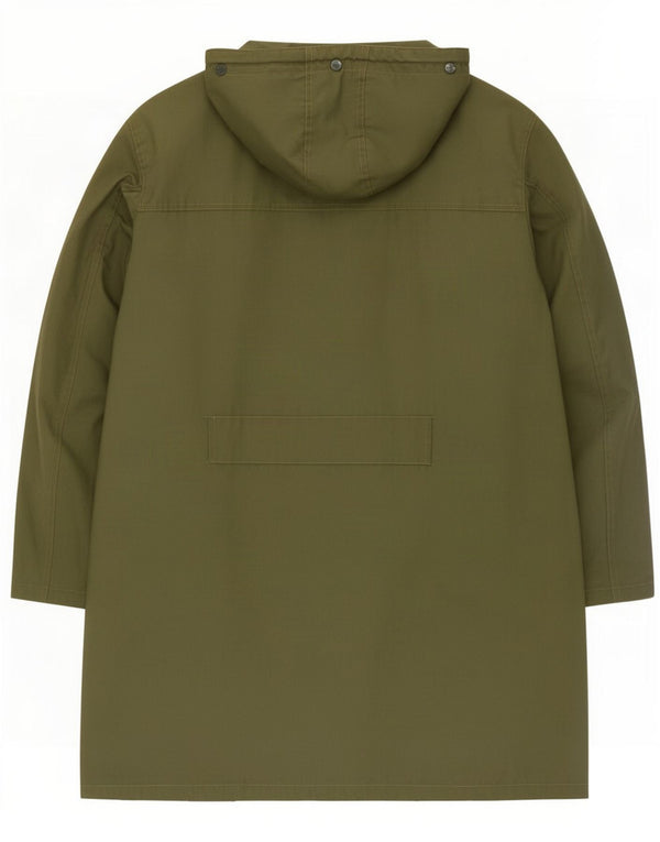 Impermeabile vintage da uomo con cappuccio UK 40 grande verde