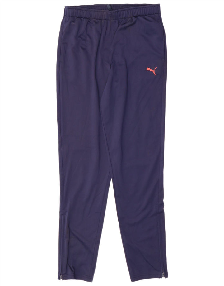 Pantaloni della tuta da ragazzo Puma 15-16 anni in poliestere blu navy