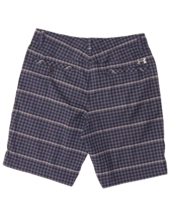 Pantaloncini chino da uomo Under Armour W32 poliestere a quadretti blu medio