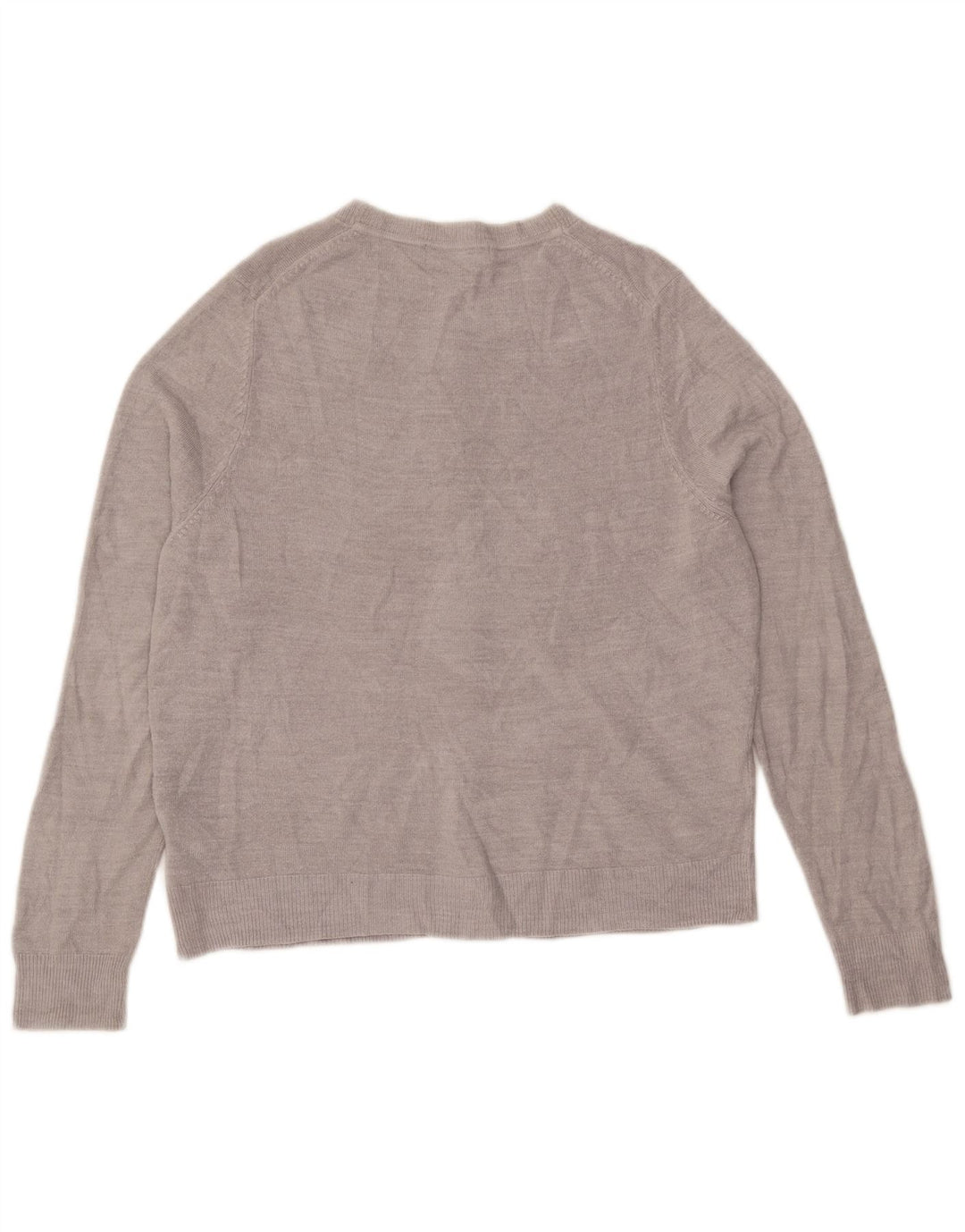 Maglione cardigan da donna Marks & Spencer UK 14 grande acrilico grigio