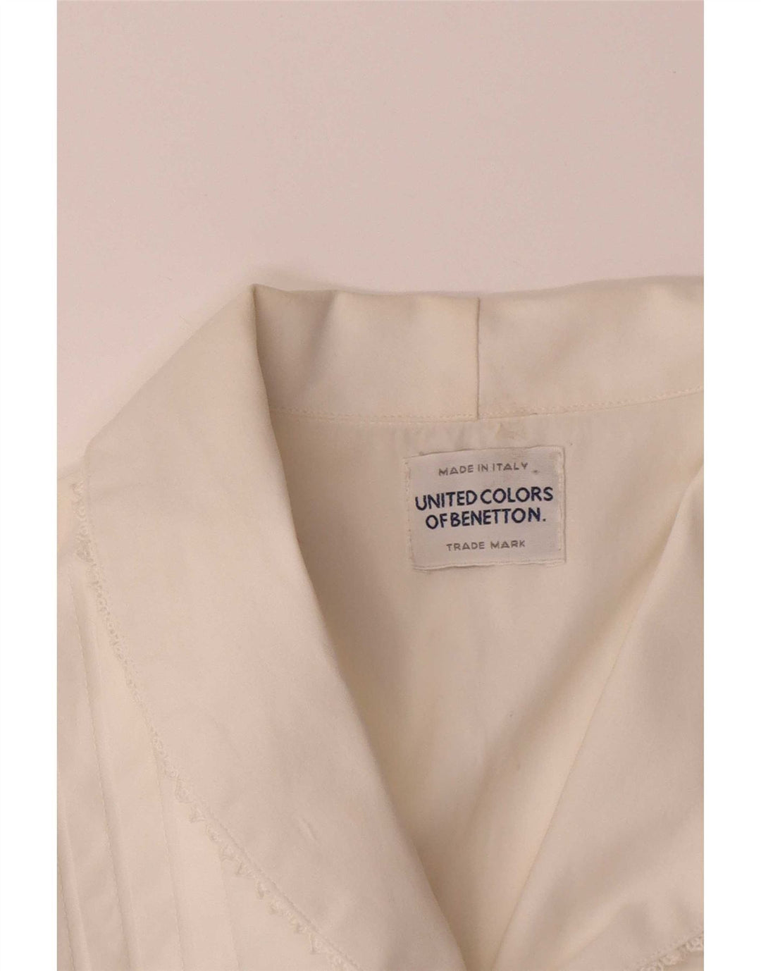 Camicia da smoking da donna Benetton UK 12 Medium White