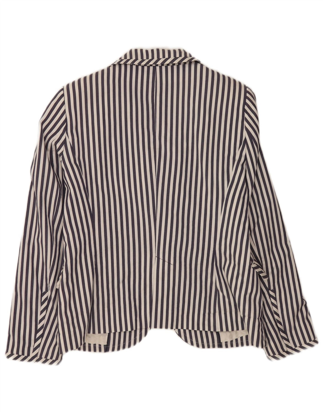 Giacca blazer a 2 bottoni da donna Zara UK 18 XL a righe blu navy