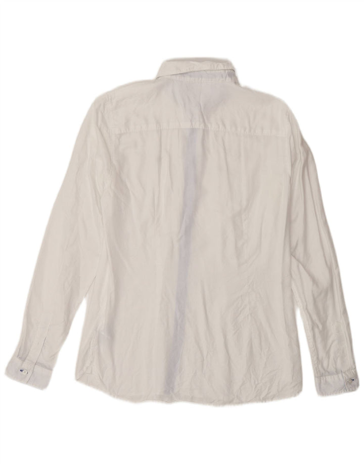Camicia aderente da donna Tommy Hilfiger US 8 cotone bianco medio