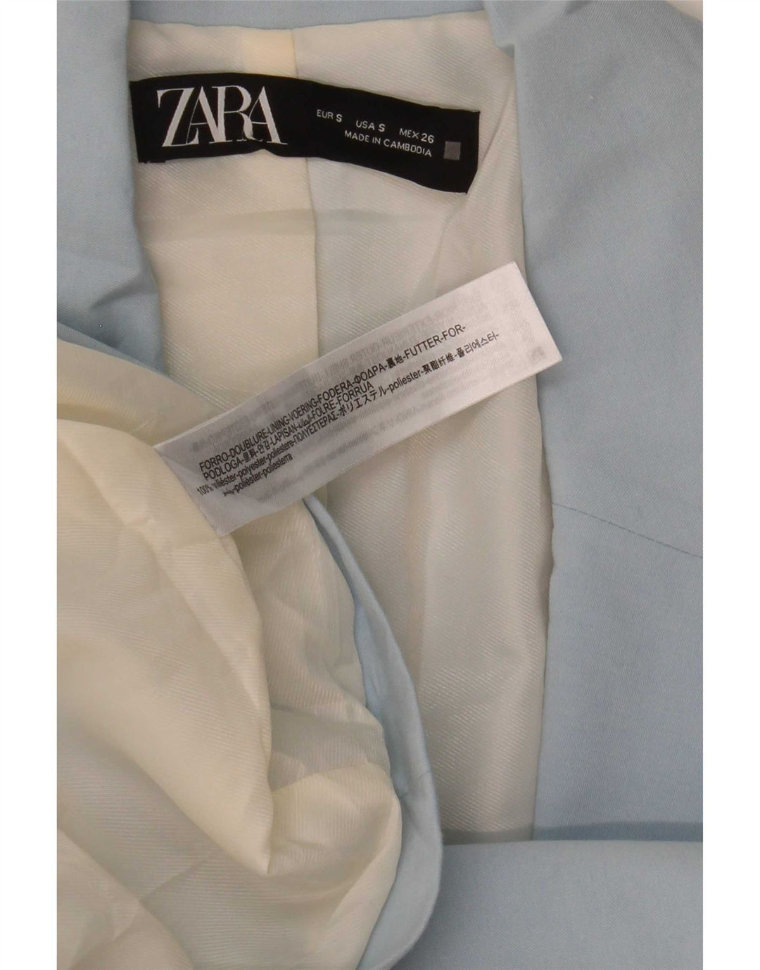 Giacca blazer oversize a 2 bottoni da donna Zara UK 10 piccola blu