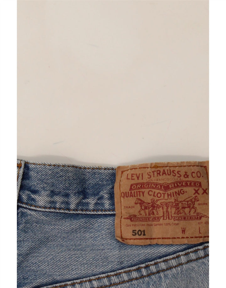 LEVI'S Womens 501 Denim Shorts W32 Large Blue Cotton Vintage Levi's and Second-Hand Levi's from Messina Hembry 