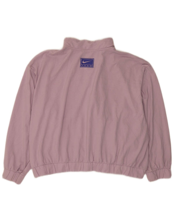Giacca da tuta oversize con grafica Nike Dri Fit da donna UK 18 XL Viola