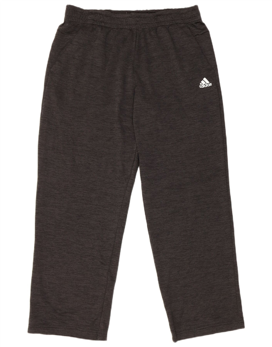 Pantaloni da tuta da uomo Adidas Large in poliestere chiazzato nero