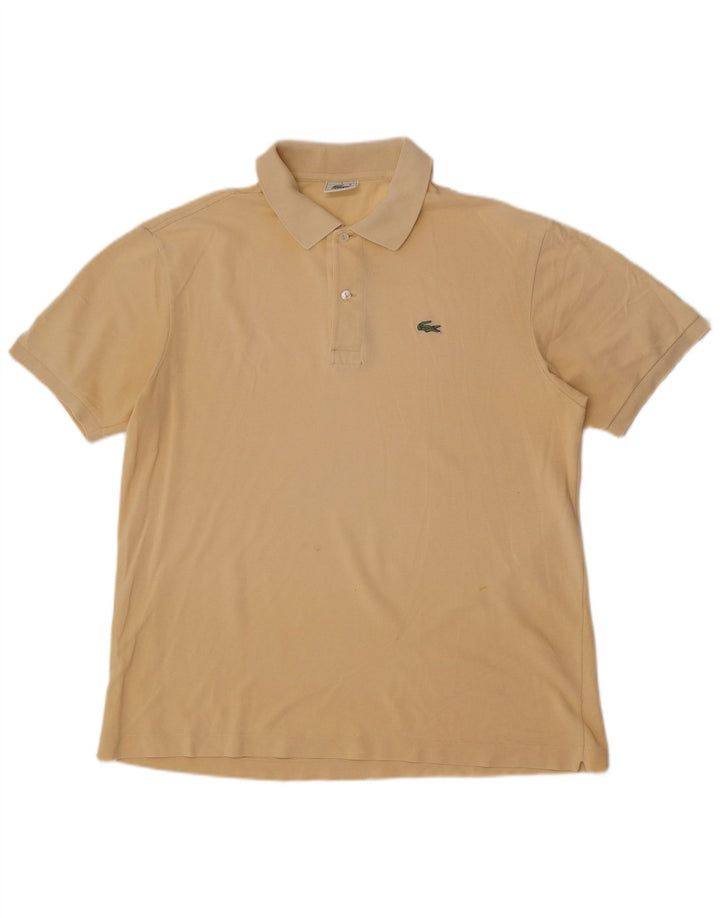 Polo da uomo Lacoste taglia 6 XL in cotone beige