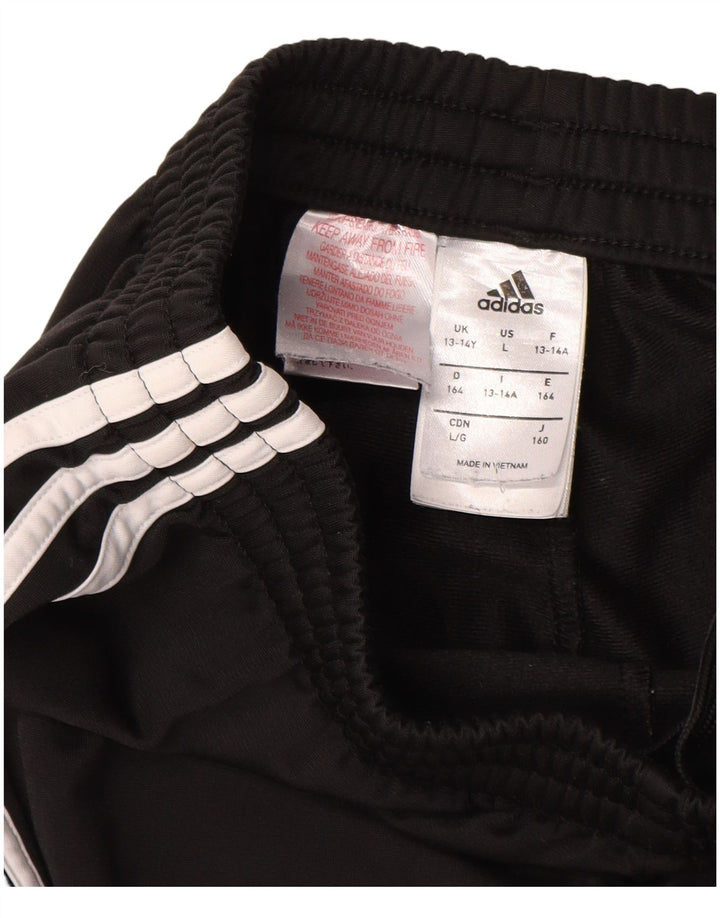 Pantaloni della tuta da ragazzo Adidas 13-14 anni in poliestere nero